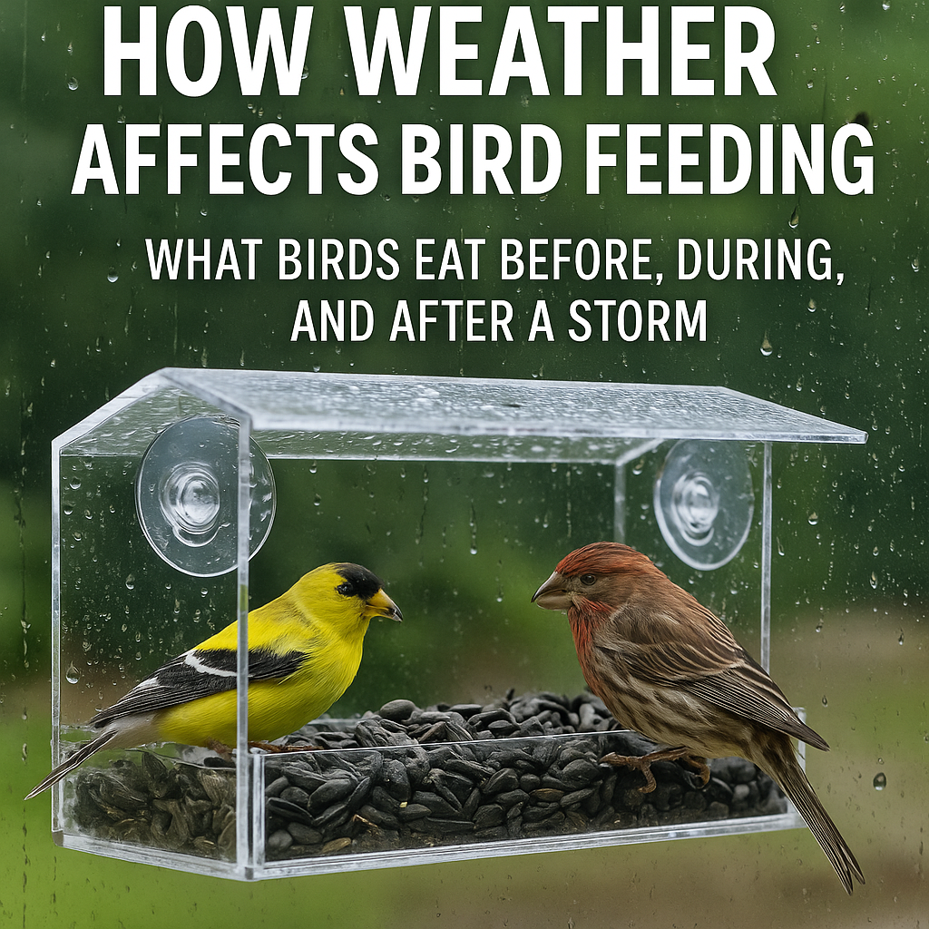 How Weather Affects Bird Feeding: What Birds Eat Before, During, and After a Storm