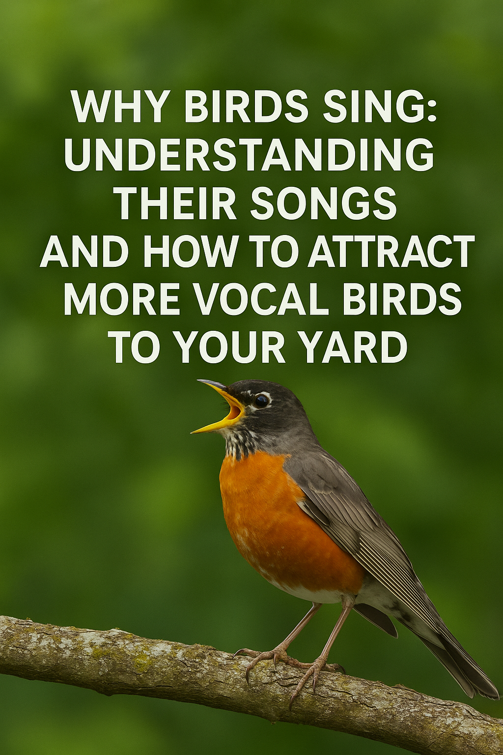 Why Birds Sing: Understanding Their Songs and How to Attract More Vocal Birds to Your Yard