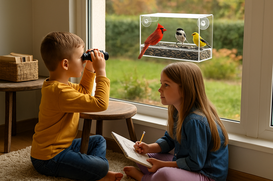 How to Set Up a Birdwatching Station Indoors for Kids and Families