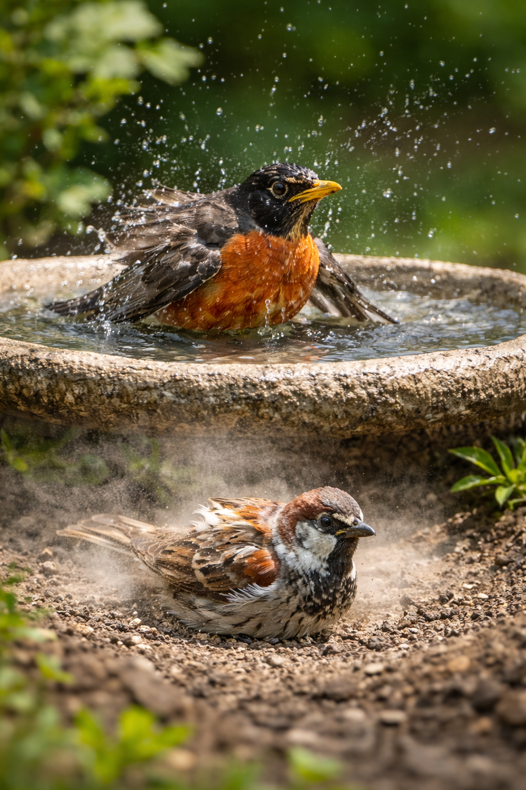 Why Birds Take Dust Baths and Water Baths: What This Behavior Means