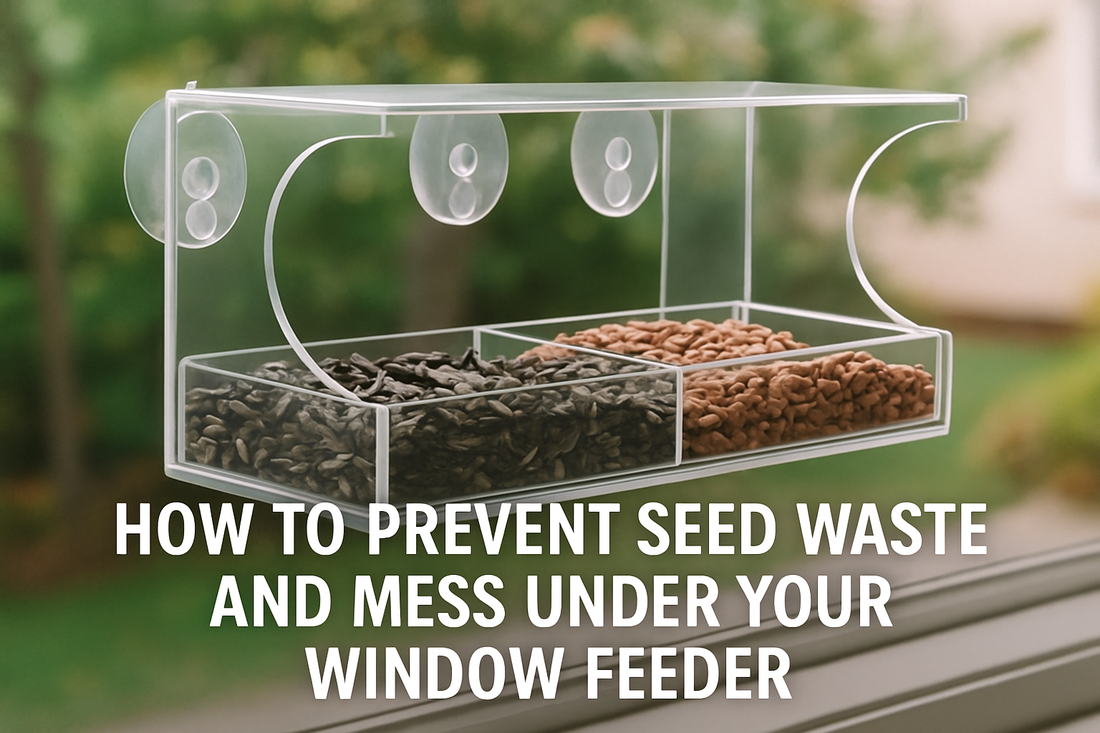 How to Prevent Seed Waste and Mess Under Your Window Feeder (A Complete Guide)
