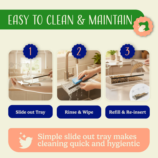 How to Clean and Maintain Your Window Bird Feeder: A Complete Guide