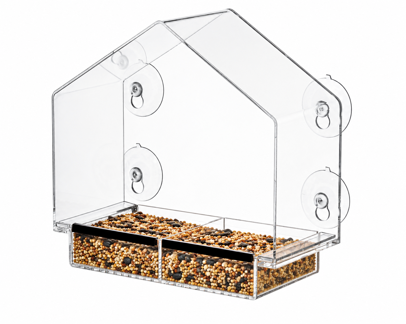 House Window Bird Feeder with Strong Suction Cups