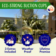 House Window Bird Feeder with Viewing Hole and Seed Tray