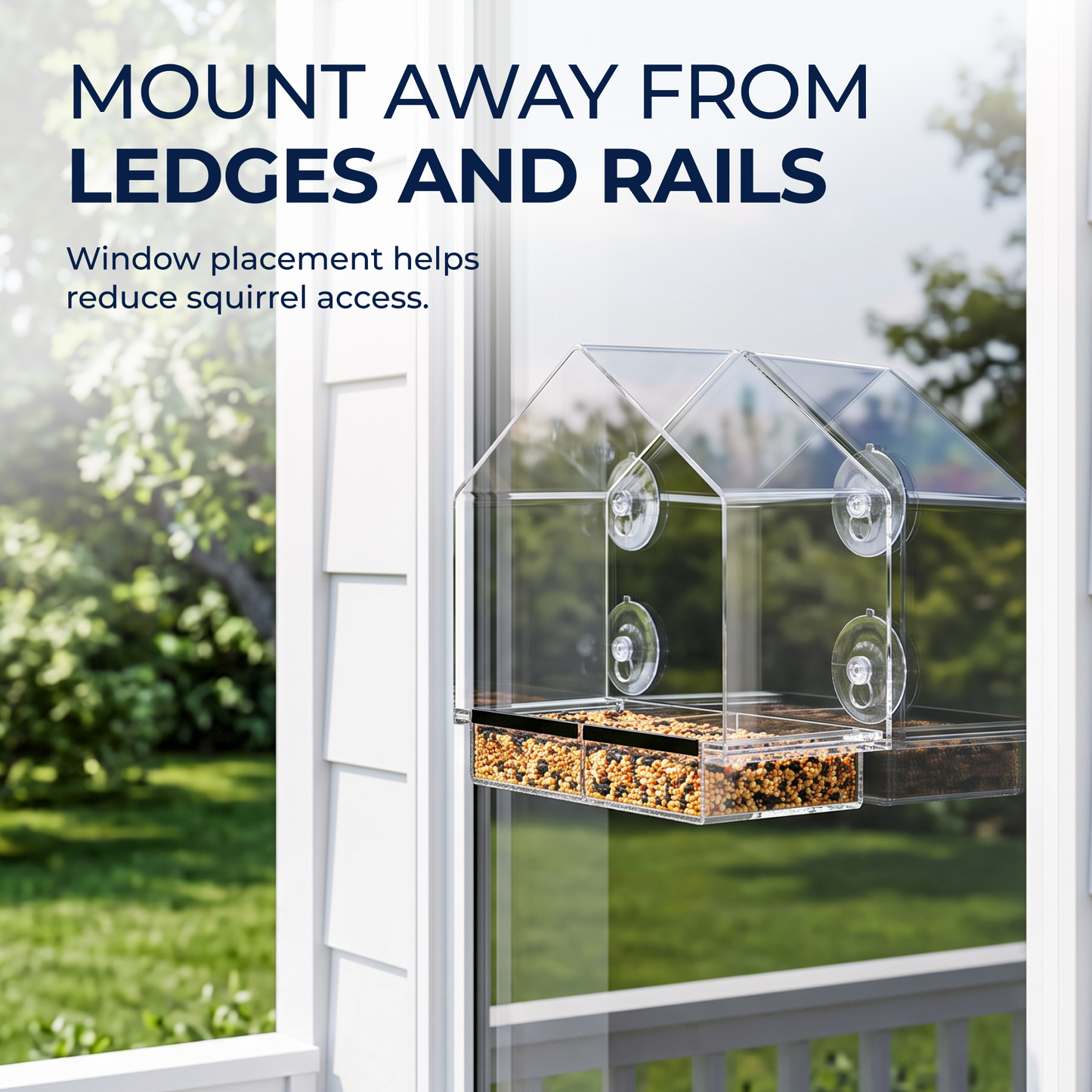 House Window Bird Feeder