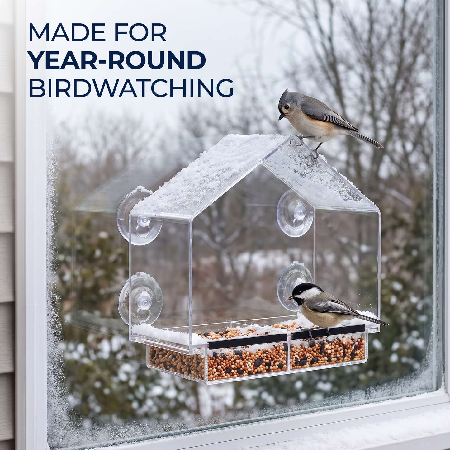 House Window Bird Feeder