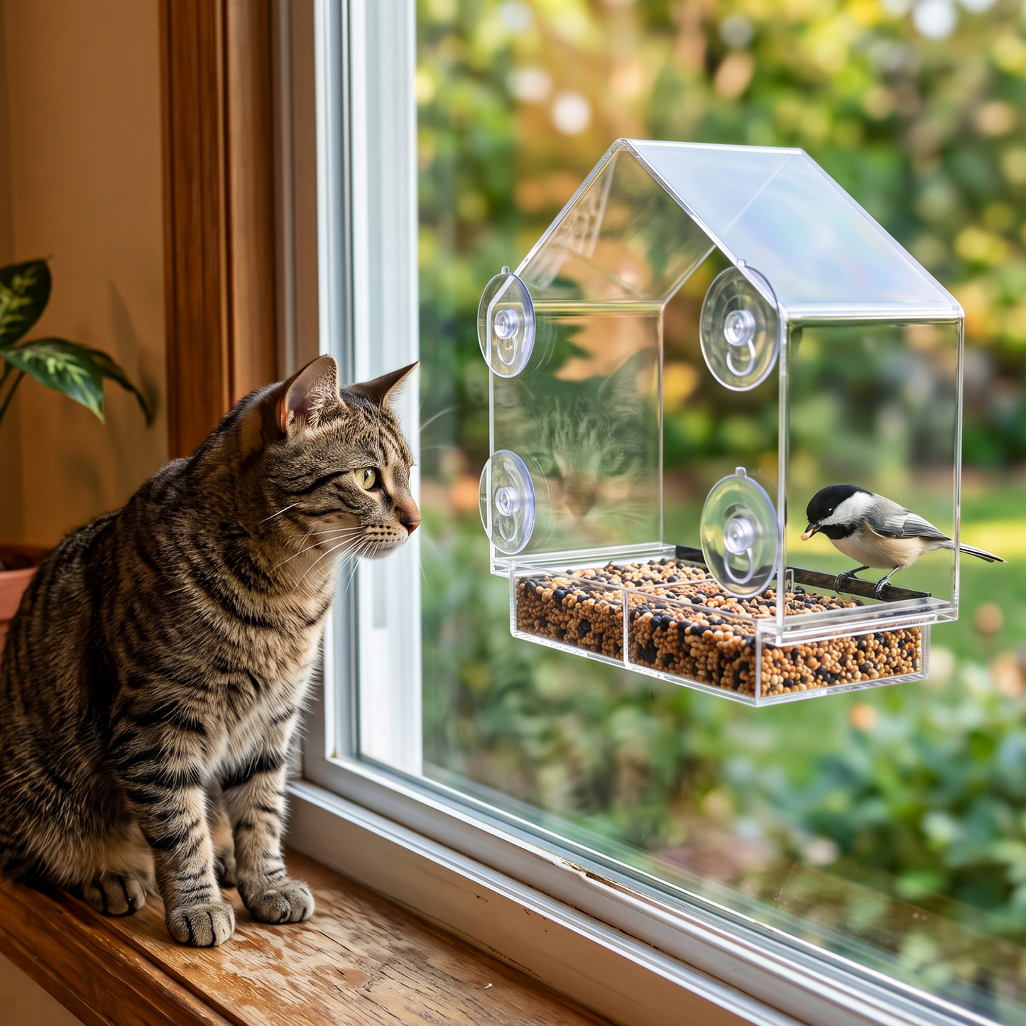 House Window Bird Feeder