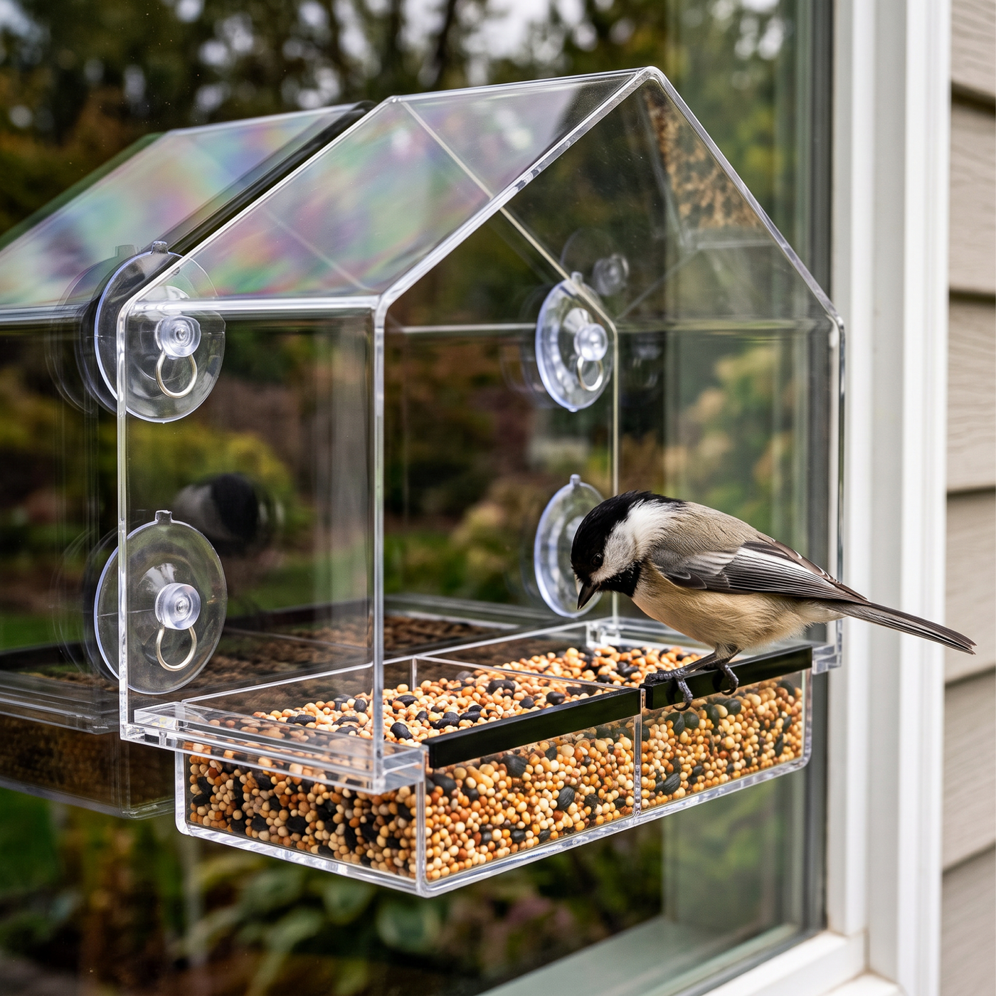 House Window Bird Feeder
