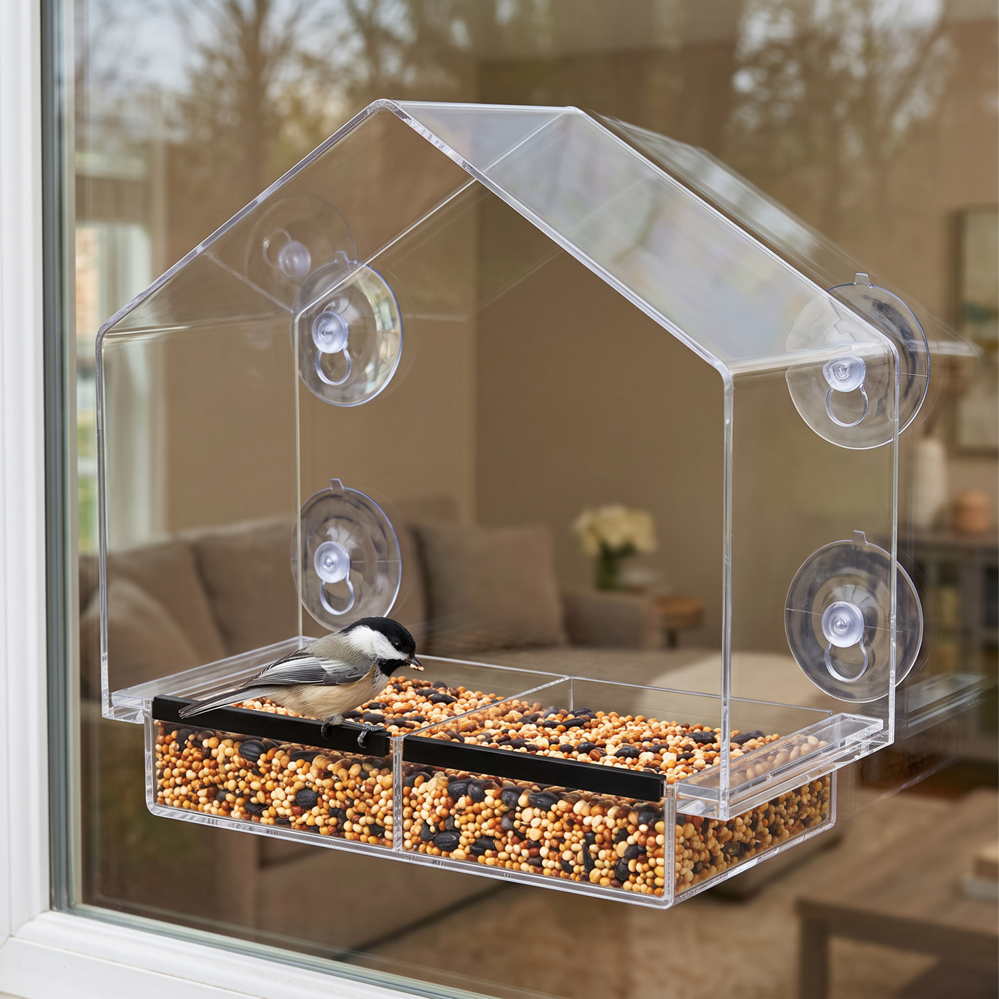 House Window Bird Feeder