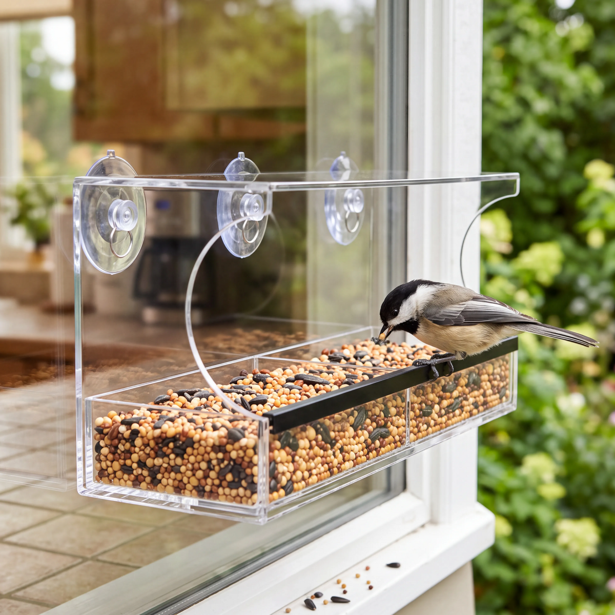 Ranch Window Bird Feeder + Bird Guide