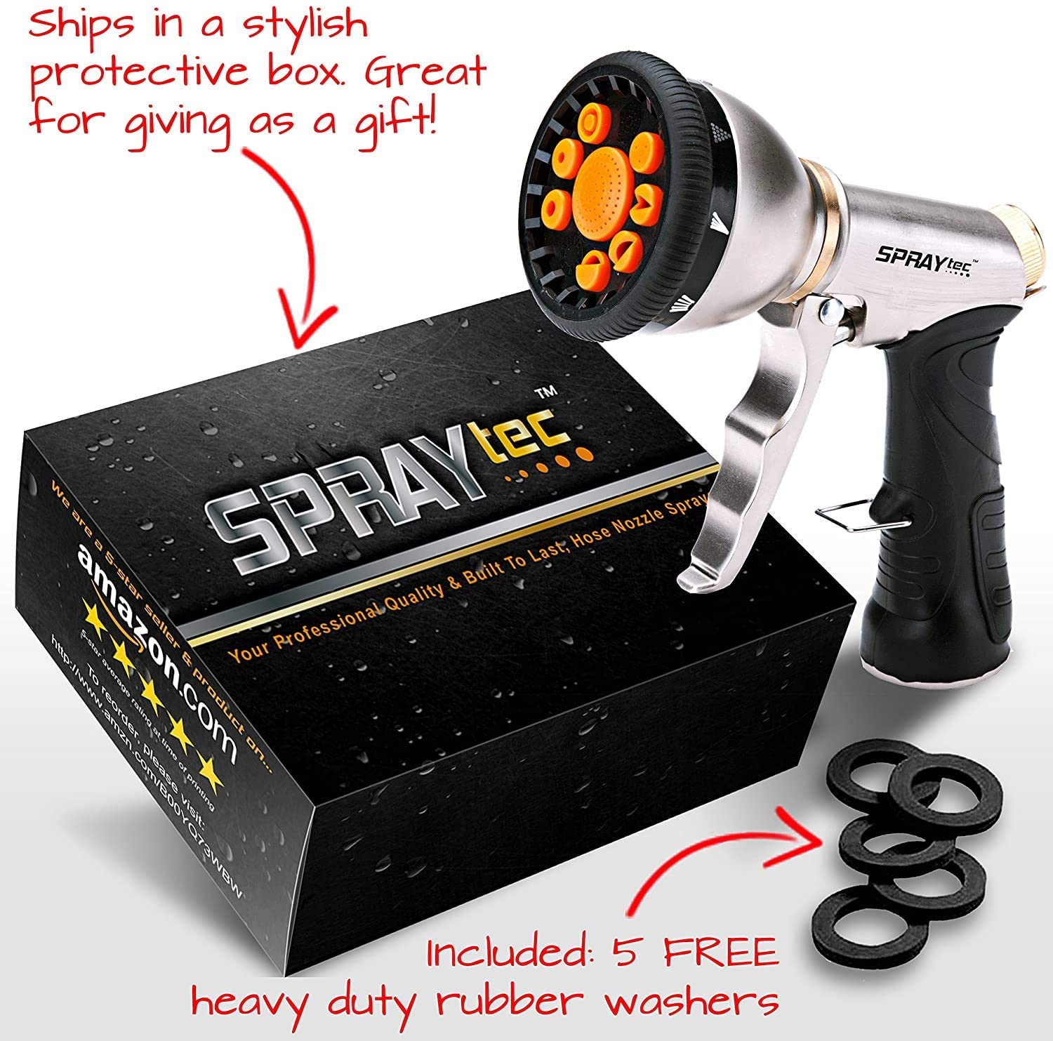 garden water sprayer amazon SprayTec Garden Hose Nozzle Sprayer – Nature's Hangout
